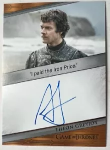 Alfie Allen as Theon Greyjoy Quotable Autograph, Game of Thrones Art & Images - Picture 1 of 2