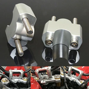 Silver 7/8" Handlebar Riser Moves Bar 30mm Height For BMW G310GS G310R 2016-2023 - Picture 1 of 6