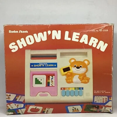Juguete educativo Vint Radio Shack Electronic Show N Learn con caja original #602328 Foto 1 de 4