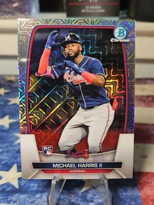 2023 Bowman Chrome #76 Mega Box Mojo Refractor Michael Harris II RC - Picture 1 of 2