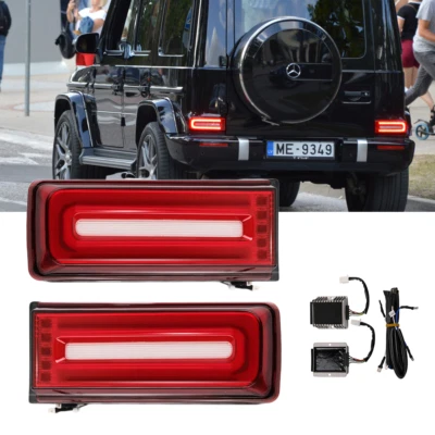 W464 Style LED Tail Lights Signal for 99-18 Mercedes Benz W463 G-Wagon G63 G550 - Image 1 of 4