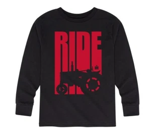 Retro RIDE Tractor IH Youth Long Sleeve Tee - Picture 1 of 4