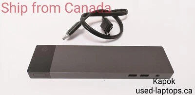 HP Elite/ZBook THUNDERBOLT 3 DOCKING STATION HSTNN-CX01 WITH CABLE NO CHARGER - Image 1 of 3