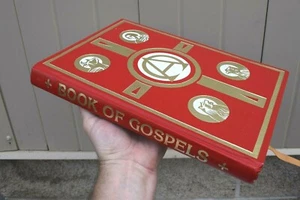 + Very Nice 'Book of Gospels', Dated 1984, 13 3/4" x 9 3/4" (CU279) chalice co - Picture 1 of 12
