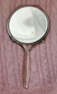 Vintage Fuller Pinsel vergrößert 12" Rnd abgeschrägter Handspiegel klar Plexiglas 2-seitig - Bild 1 von 12