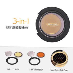 Acoustic Guitar Dehumidifier Humidifier Sound Hole Cover for 99-100mm Dia E7G0 - Picture 1 of 7