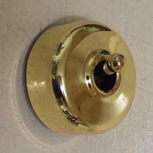 smooth Brass 55 series classic victorian style,retro deco heritage light switch - Picture 1 of 6