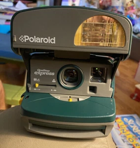 Película vintage Polaroid One Step Express verde 600 para cámara instantánea - Imagen 1 de 18