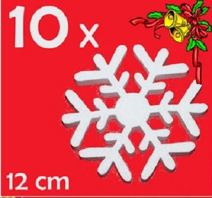 ADDOBBI DI NATALE FORMA DI STELLA IN POLISTIROLO CM 12 CONFEZIONE DA 10 pz - Imagen 1 de 1