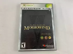 Original Xbox - Elder Scrolls III Morrowind Platinum Hits w/ Manual, NO Map USED - Picture 1 of 7