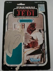STAR WARS RETURN OF THE JEDI CARD BACK Admiral Ackbar Kenner 1983 - Bild 1 von 2