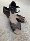 BHS Brown leather. Size 4. Adjustable ankle strap. Heel height 5.5 cm. Worn once
