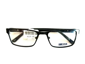 Robert Mitchel Eyeglasses Frames RM 5004 BK Rectangular Full Rim 54-18-140 - Picture 1 of 3