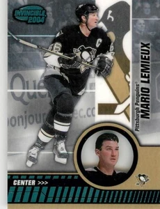 MARIO LEMIEUX 2003-04 INVINCIBLE BLUE /350 PENGUINS #78 - Picture 1 of 2