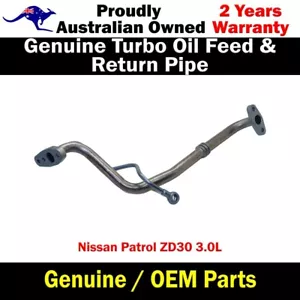 OEM Turbo Oil Feed & Return Pipe For Nissan Patrol ZD30 3.0L - Bild 1 von 5