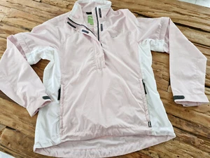 H2O Jacke Damen Windbreaker Golf Regenjacke Gr L rosa weiß - Ärmel abnehmbar - Bild 1 von 4