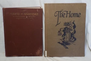 2 Old Antique HOME DECOR & FURNISHINGS BOOKS Furniture Designs Interior Design - Picture 1 of 8