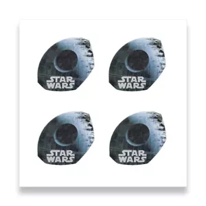 Star Wars 50p Münze 4 Todesstern 2024 Münzaufkleber Aufkleber - Bild 1 von 3