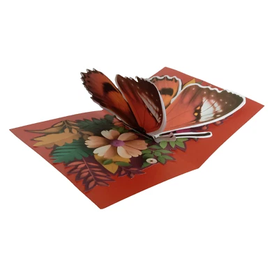 3D popup Beautiful Butterfly Birthday wishes Greetings Card - Image 1 of 4
