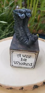 A Wee Bit Wicked Halloween Decorations indoor With Witches Boots - Picture 1 of 5