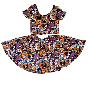 Wild Rich Kids 2 Piece Outfit space jam looney tunes girls size 13/14 - Picture 1 of 13