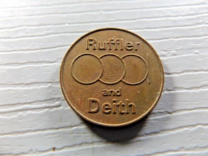 Ruffler & Deith 5 P Token - Picture 1 of 2