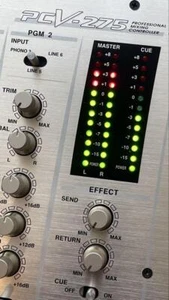 Vestax PCV-275 3 Channel Analog DJ Mixer Silver Used with EQ for Studio or Club - Picture 1 of 10