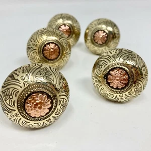 Cajón redondo de latón oro cobre perno armario tirón cajón latón - Imagen 1 de 8
