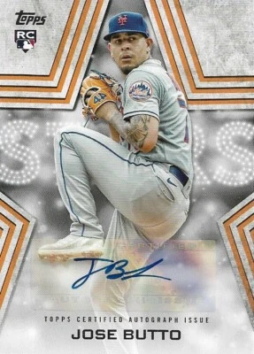 2023 Topps Baseball Stars Autographs #BSA-JBU Jose Butto - Image 1 of 2
