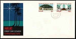 Niue 1976 Christmas FDC - Complete Set Of Two Stamps - Mint - Picture 1 of 1