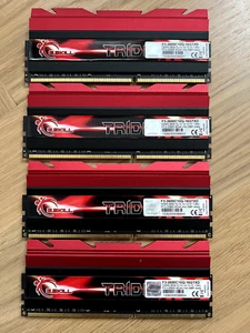 G.Skill TridentX DIMM Kit 16GB(4x4GB), DDR3-2600, CL10-12-12-31 - Bild 1 von 2