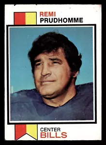 1973 Topps Remi Prudhomme #313 EX Buffalo Bills novato mal cortado - Imagen 1 de 2
