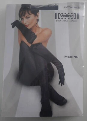 Nip: ¡Medias Wolford Merino Talla XL! Color: antracita (gris)! Gama B Foto 1 de 2