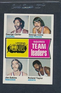 1974/75 Topps #230 Virginia Squires Team Leaders NM/MT *1372 - Picture 1 of 1