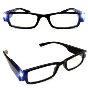Lesebrille mit LED-Leselicht | Lesehilfe Sehhilfe Leselampe Brille | 1,0-3,5 dpt - Picture 1 of 4