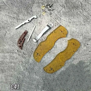 1 juego de básculas de mango ULTEM PEI hechas a medida para cuchillo plegable Spyderco C41 - Imagen 1 de 1