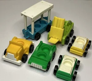 Vintage Fisher Price Little People Cars Lot - Picture 1 of 18