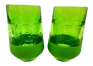 (2) XL Wein Gefrierbecher Doppelwandig Gefrierbecher für Getränke in Grün - Bild 1 von 4