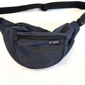 Eastsport Bauchtasche blau 3 Taschen Hüftgürteltasche 90er Retro Vintage Nylon Adj - Bild 1 von 4