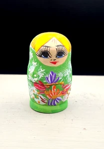 3" Hand Painted Russian Nesting Doll Set - 5 Dolls, 9 Unique Pieces - Picture 1 of 4