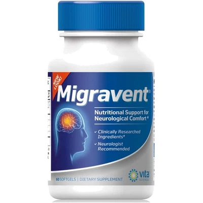Migravent – Fórmula Nutricional Avançada com Magnésio, CoQ10, Vitamina B2, a... - Imagem 1 de 4