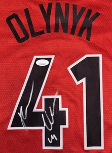 Kelly Olynyk Signed Autographed Toronto Raptors Jersey JSA COA - Picture 1 of 6