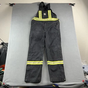 Carhartt Overalls Men’s 38X32 Blue Flame Resistant FR Carpenter Canvas Hi-Vis - Picture 1 of 8