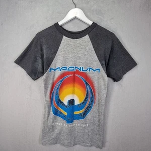 Magnum T-Shirt Mens Large Grey Wings Of Heaven Tour Single Stitch 1988 - Picture 1 of 10