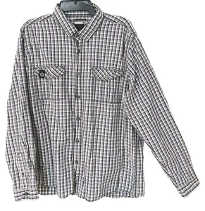 Colorado Mens Long Sleeve Cotton Button Up Check Shirt Size XL Excellent Cond - Picture 1 of 10