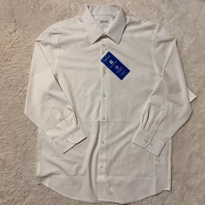 NWT Haggar - Purple Slim fit motion stretch button down shirt 16-16 1/2 32/33 - Picture 1 of 7