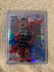 2024 Topps Finest MLS Prized Footballers Fusion Red/Blue Lorenzo Insigne /45 - Picture 1 of 2