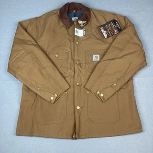 Carhartt Chore Mantel Herren Gr. 46 XL braun Loose Fit Firm Duck Blanket-gefüttert C01-M - Bild 1 von 9