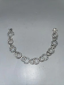 925 196.5g STERLING SILVER DIAMOND BRACELET - LENGTH 7.25โ WIDTH - .47โ ๐ - Picture 1 of 6