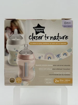 Tommee Tippee Closer to Nature Soft Feel Silicone Baby Bottles (9oz, 2 Count) - Image 1 of 4